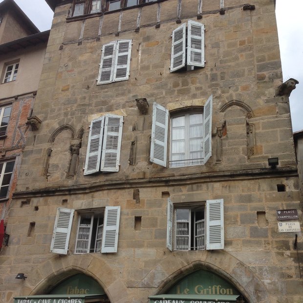 Maison du Griffon à Figeac, photographie de repérage de Henri Strinati