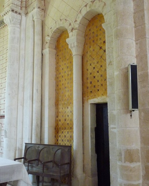 Architecture intérieure de l’église d’Ineuil, photographie de repérage de Henri Strinati